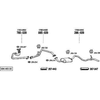 Výfuková trubka výfuková trubka přední Bosal 785-039