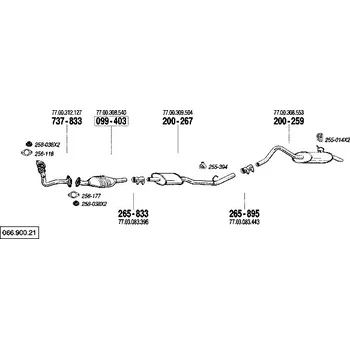 Katalyzátor katalyzátor Bosal 099-403