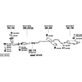 Katalyzátor katalyzátor Bosal 099-042