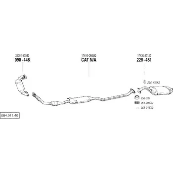 Katalyzátor katalyzátor Bosal 090-446