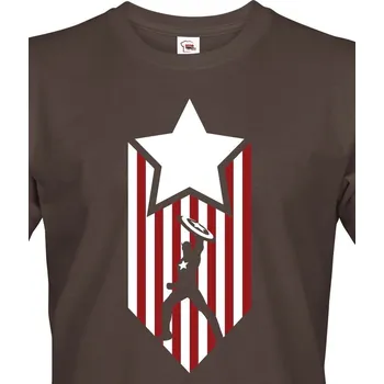 Pánské tričko Pánské tričko Kapitán Amerika, Barva Army 29 Bezvatriko.cz 1