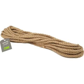 Jutový provaz režný, š.6 mm,10m
