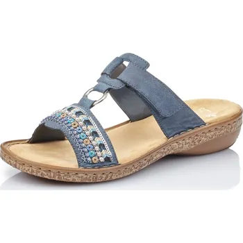 Dámské pantofle Rieker 628M6-14 Blau