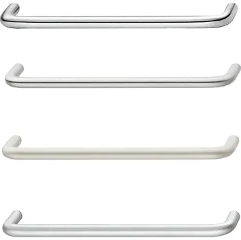 Ocelová úchytka průměr 8mm leštěný chrom, rozteč 96 mm