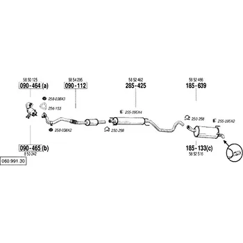 Katalyzátor katalyzátor Bosal 090-464