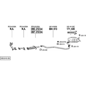 Filtr pevných částic filtr pevných částic Bosal 097-212