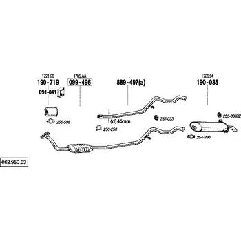 Katalyzátor katalyzátor Bosal 099-496