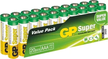Článková baterie GP Super Alkaline Battery AAA LR03 20 ks