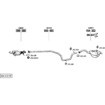 Katalyzátor katalyzátor Bosal 090-580