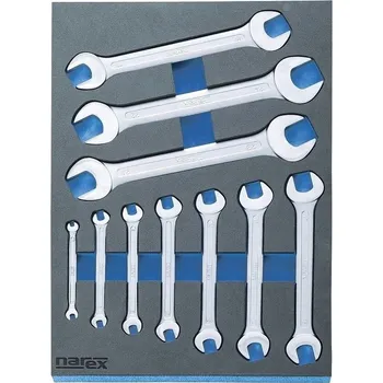 Klíč 10 dílná sada (modul) maticových oboustranných klíčů Narex DIN3110 (443001400)