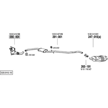 Katalyzátor katalyzátor Bosal 090-404