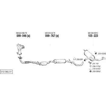 Katalyzátor katalyzátor Bosal 099-046