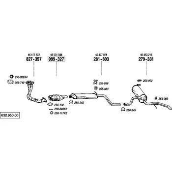 Výfuková trubka výfuková trubka přední Bosal 827-357