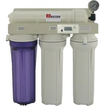 Filtrace vody Reverzní osmóza s manometrem a konduktometrem a oplachovacím ventilem