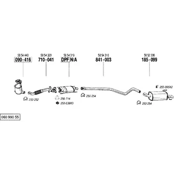 Výfuková trubka výfuková trubka přední Bosal 710-041