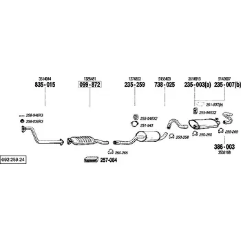 Katalyzátor katalyzátor Bosal 099-872