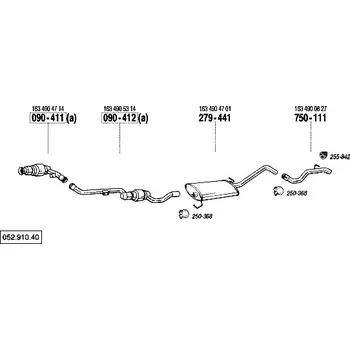 Katalyzátor katalyzátor Bosal 090-412