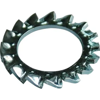 Matice Podložka vějířová 8 mm DIN 6798B zinek bílý