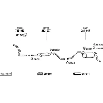 Výfuková trubka výfuková trubka přední Bosal 783-953