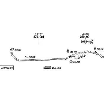 Výfuková trubka výfuková trubka přední Bosal 879-901