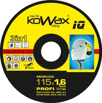 Řezný kotouč Řezný kotouč Kowax 3v1 115 x 1,6 x 22mm