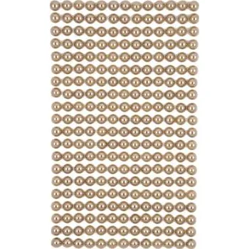 DP Craft Samolepící kamínky 6 mm 260 ks BEIGE