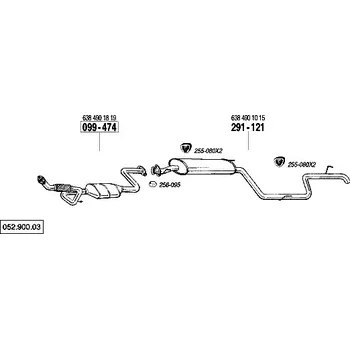 Katalyzátor katalyzátor Bosal 099-474
