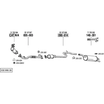 Katalyzátor katalyzátor Bosal 090-614