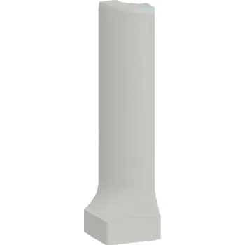 Obklad Taurus Color (03 S Light Grey) - vnější roh sokl 2,3x8 cm světle šedá TSERH003