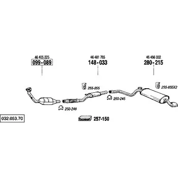 Katalyzátor katalyzátor Bosal 099-089