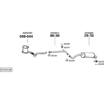 Filtr do auta filtr pevných částic Bosal 098-044