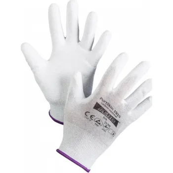 Pracovní rukavice Aero Rukavice antistatické AERO PURTSKIN CARBON OPTIMAL 1915 polyuretan ESD 8 L