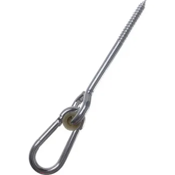 Vrut Hák houpačkový 10,6 x 280 mm kyvný s karabinou a vrutem