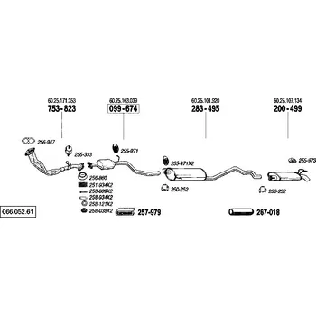 Katalyzátor katalyzátor Bosal 099-674