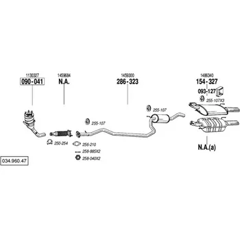 Katalyzátor katalyzátor Bosal 090-041