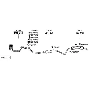 Katalyzátor katalyzátor Bosal 099-541