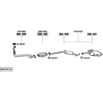 Výfuková trubka výfuková trubka přední Bosal 850-939