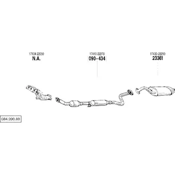 Katalyzátor katalyzátor Bosal 090-434