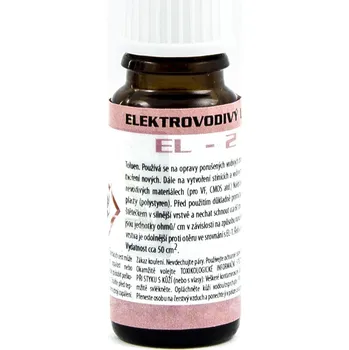 Lak na dřevo Elektrovodivý lak EL-2 k vytvoření a k opravám vodivých cest