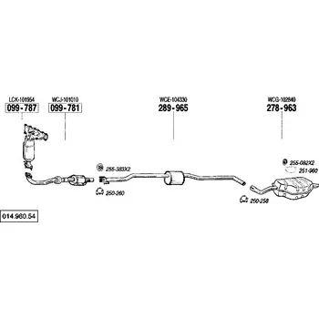 Katalyzátor katalyzátor Bosal 099-781