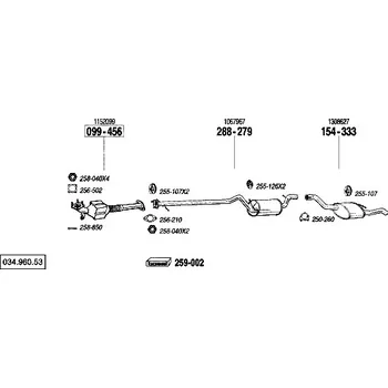 Katalyzátor katalyzátor Bosal 099-456