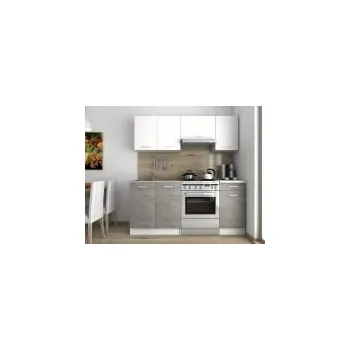 Kuchyňská linka FALCO Kuchyňská linka Lulu 120/180 beton/bílá