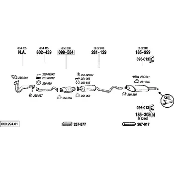 Katalyzátor katalyzátor Bosal 099-584