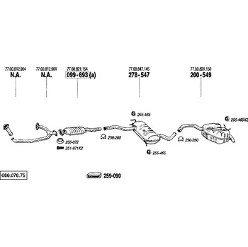 Katalyzátor katalyzátor Bosal 099-693