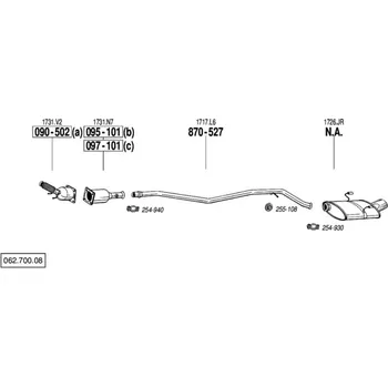 Katalyzátor katalyzátor Bosal 090-502