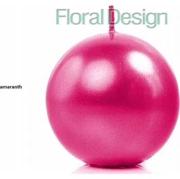 Svíčka Svíčka metalic 8cm tmavě růžová