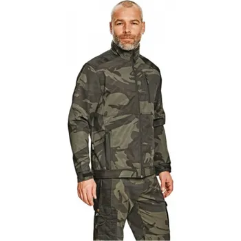 pracovní bunda Cerva Bunda CRV CRAMBE softshellová camouflage zelená M