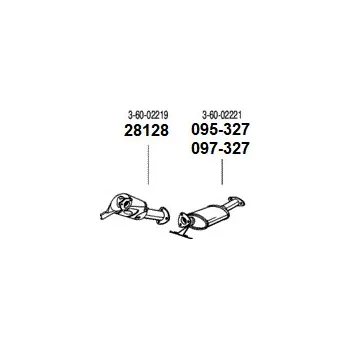 Filtr pevných částic filtr pevných částic Bosal 097-327