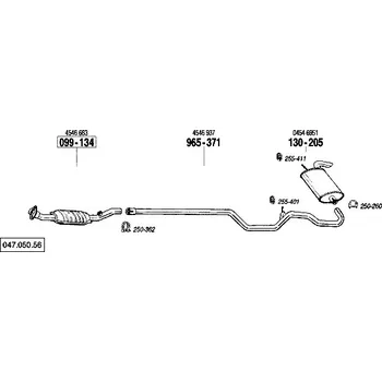 Katalyzátor katalyzátor Bosal 099-134