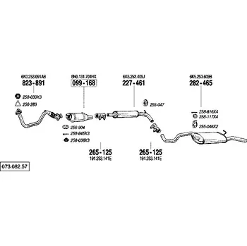 Katalyzátor katalyzátor Bosal 099-168